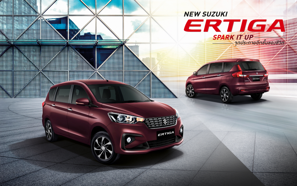 2020 Suzuki Ertiga เพิ่มกล้องมองหลัง ล้อลายใหม่- รถเช่าสนามบินเชียงใหม่